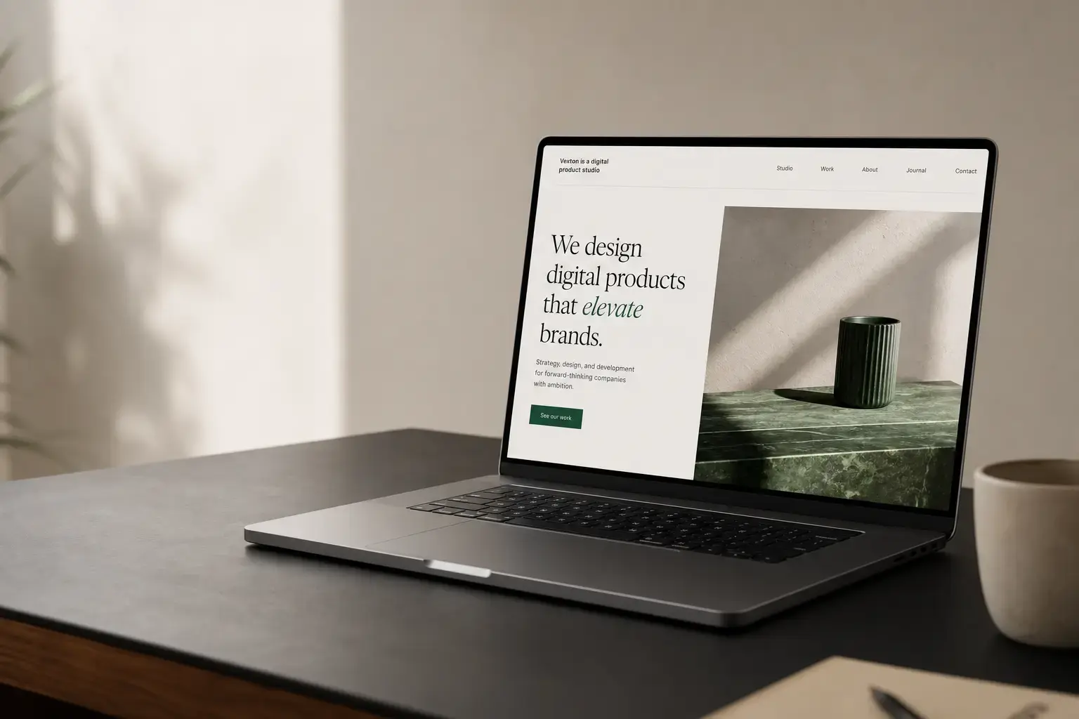 Vexton – moderne, schnelle Website mit zufriedenem Kunden